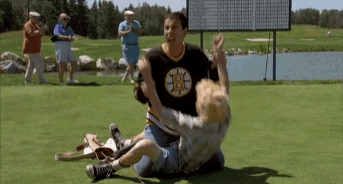 Happy Gilmore Choking GIF