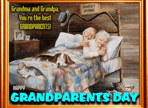 Happy Grandparents Day Grandma And Grandpa GIF. This 498 x 363 animated GIF is part of our happy grandparents day collection. Created by Mannysoriano. View…