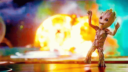 Happy Groot GIF