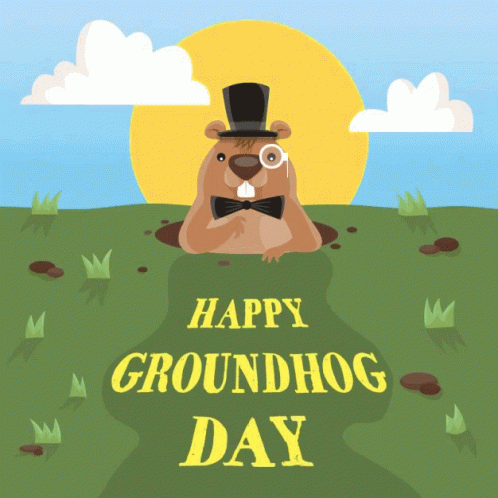 Happy Groundhog Day GIF