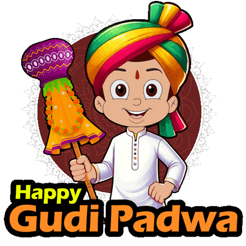 Happy Gudi Padwa Chhota Bheem GIF