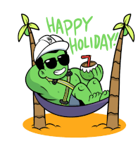 Happy Holiday Ymaz Sticker