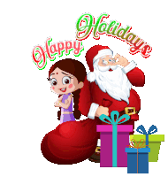 Happy Holidays Chutki Sticker