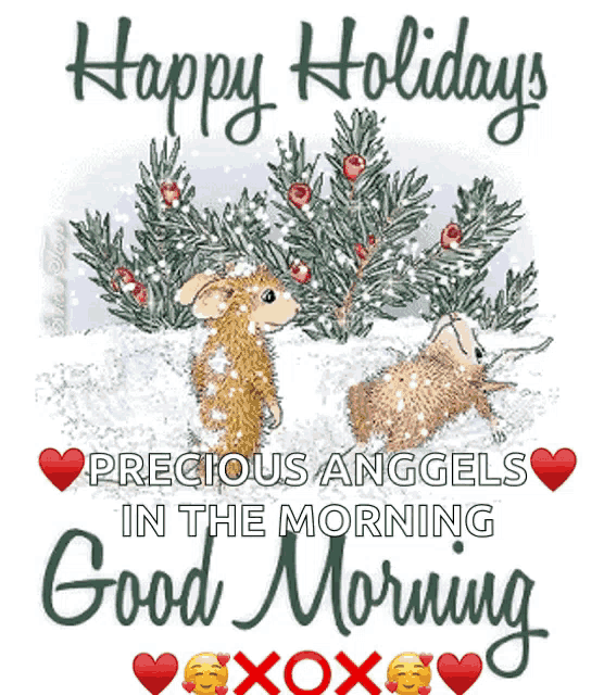 Happy Holidays Good Morning Good Morning Holidays GIF