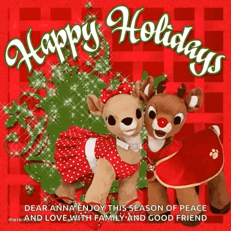 Happy Holidays Hsppy New Year GIF
