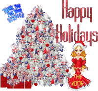 Happy Holidays Thank You For Your Service Sticker