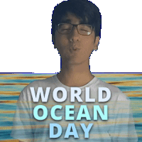 Happy International Ocean Day Happy Ocean Day Sticker