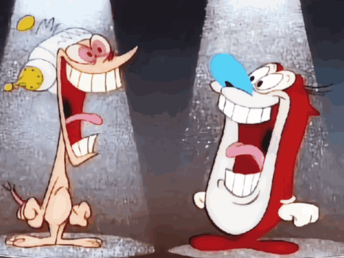 Happy Joy GIF. This 493 x 370 animated GIF is part of our ren and stimpy happy happy joy joy collection. Related themes include cheerful, good news, happy…