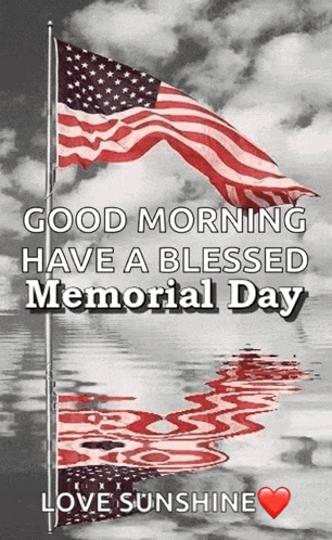 Happy Memorial Day Flag GIF