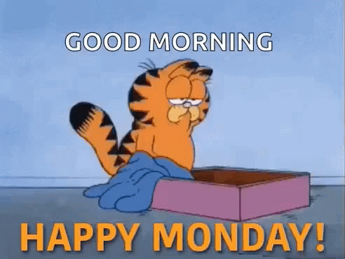 Happy Monday Garfield GIF