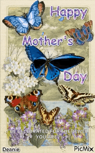 Happy Mothers Day Butterfly GIF