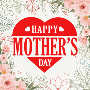 Happy Mother'S Day Greetings Card GIF. This 300 x 300 animated GIF is part of our muttertag collection. Related themes include i love you mom, pink, red…