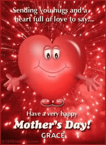 Happy Mothers Day Moms Day GIF. This 367 x 498 animated GIF is part of our muttertag collection. Related themes include happy mothers day, heart, mothers…