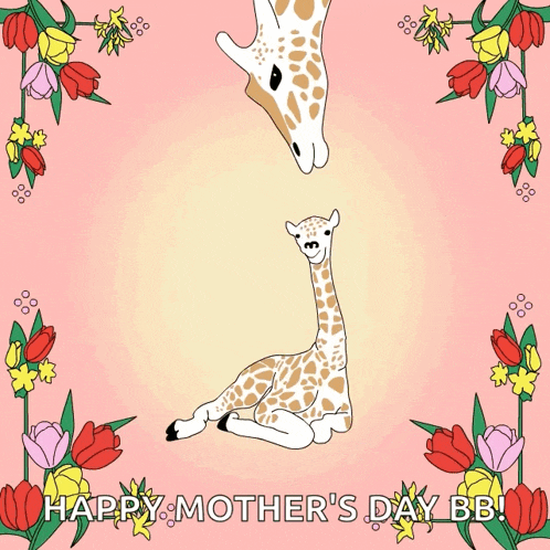 Happy Mothers Day Mothers Kiss GIF