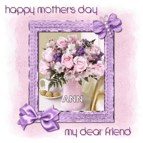 Happy Mothers Day My Dear Friend GIF. This 498 x 498 animated GIF is part of our muttertag collection. Related themes include happy mothers day. Created by…