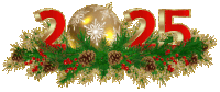 Happy New Year 2025 Sticker