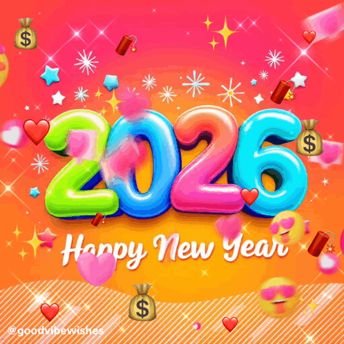 Happy New Year 2026 2k26 GIF