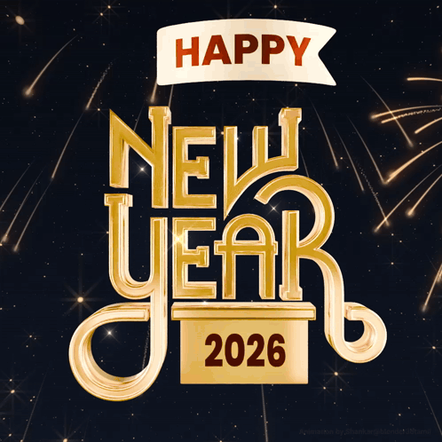 Happy New Year 2026 New Year Celebration GIF