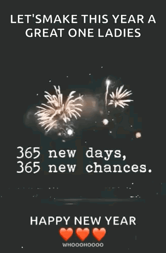 Happy New Year Fireworks GIF