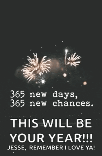 Happy New Year Fireworks GIF