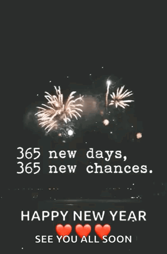 Happy New Year Fireworks GIF