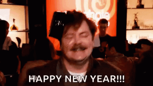 Happy New Year Happy New Year Funny GIF. This 498 x 280 animated GIF is part of our ron swanson drunk collection. Related themes include happy new year…