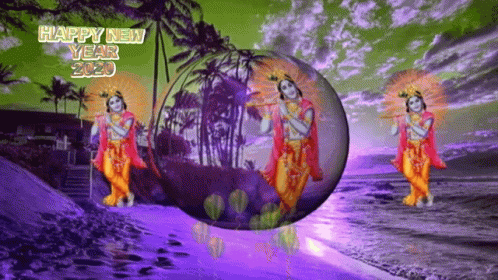 Happy New Year Happy2020 GIF. This 498 x 280 animated GIF is part of our sai baba animated wallpaper for desktop collection. Related themes include beach…