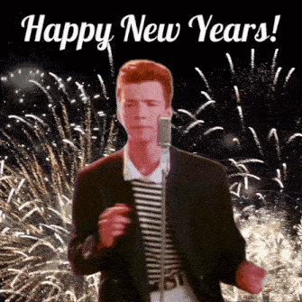 Happy New Year Rick Roll GIF