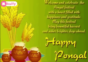 Happy Pongal Wishes.Gif GIF. This 360 x 255 animated GIF is part of our bhogi wishes collection. Created by kulfy. View the original animation, share it, or…