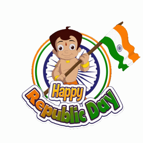 Happy Republic Day Chhota Bheem GIF