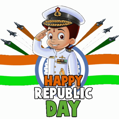 Happy Republic Day Chhota Bheem GIF