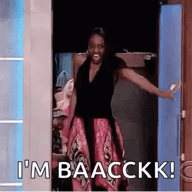 Happy Runway GIF. This 376 x 376 animated GIF is part of our im back bitches collection. Related themes include happy, hello, im back. Created by…