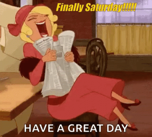 Happy Saturday Finally Saturday GIF. This 498 x 448 animated GIF is part of our lustige bilder samstag collection. Related themes include excited, happy…
