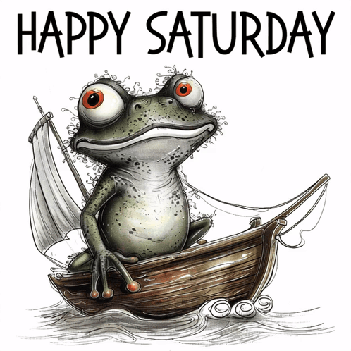 Happy Saturday Frog GIF. This 498 x 498 animated GIF is part of our happy saturday collection. Related themes include frog, funny. Created by…