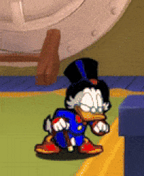 Happy Scrooge GIF