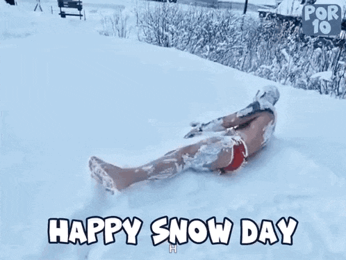 Happy Snow Day Winter GIF