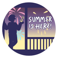 Happy Summer Summer Is Here Sticker