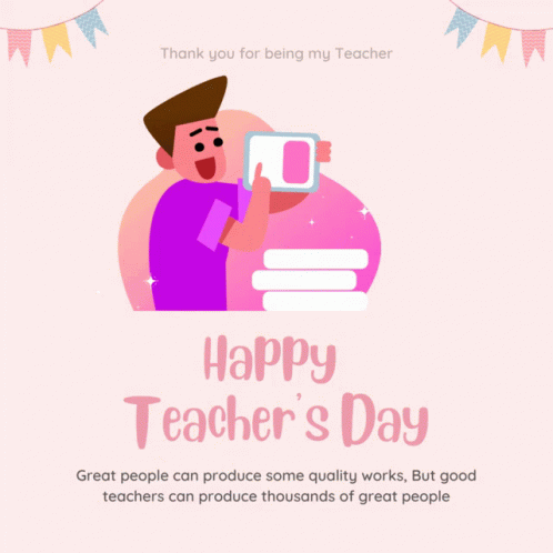 Happy Teachers Day Teachers GIF. This 498 x 498 animated GIF is part of our multitasking teacher collection. Related themes include thank you. Created by…