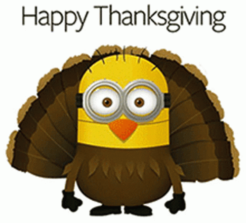 Happy Thankgiving GIF. This 498 x 452 animated GIF is part of our thanks for your attention animation minions collection. Related themes include happy…