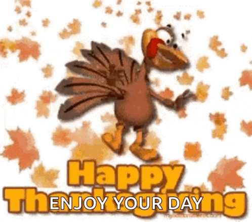 Happy Thankgiving Turkey GIF