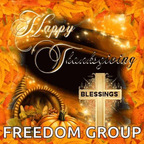 Happy Thanksgiving Blessings GIF