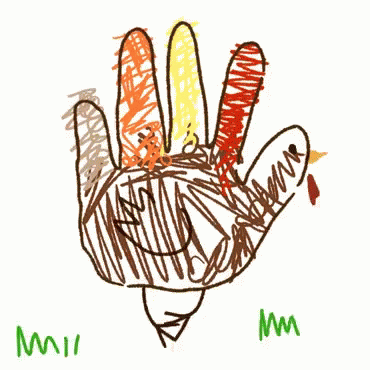 Happy Thanksgiving Hand GIF