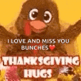 Happy Thanksgiving Hugs GIF