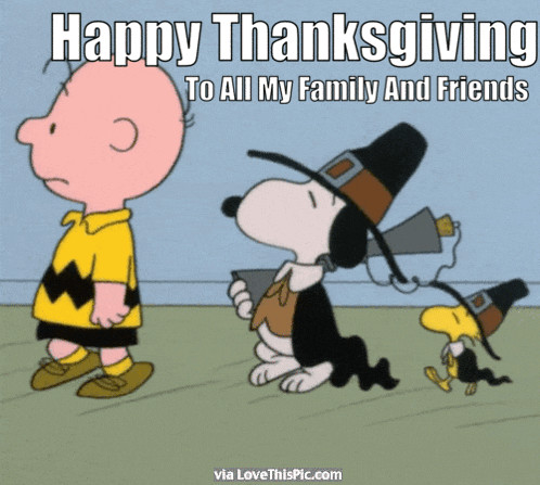 Happy Thanksgiving Snoopy Happy Thankgiving GIF