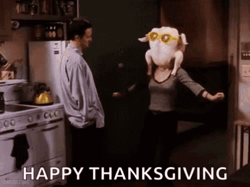 Happy Thanksgiving Turkey Dance GIF
