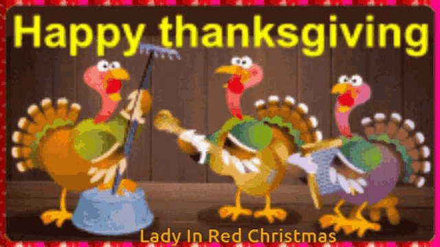 Happy Thanksgiving Turkey GIF