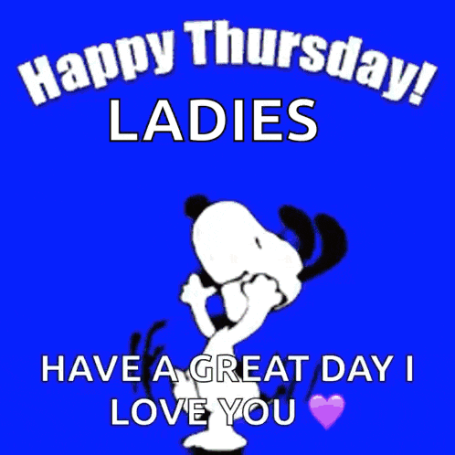 Happy Thursday Snoopy GIF