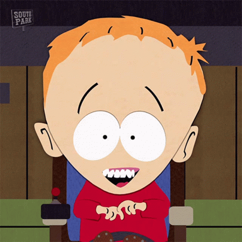 Happy Timmy Burch GIF. This 498 x 498 animated GIF is part of our south park timmy collection. Related themes include excited, happy. Created by southpark…