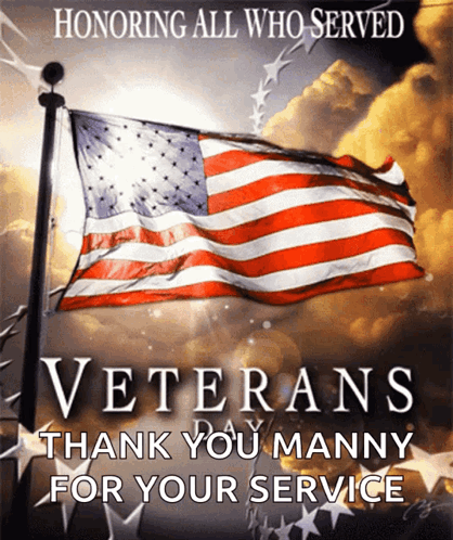 Happy Veterans GIF. This 418 x 498 animated GIF is part of our happy veterans day 2024 collection. Related themes include happy. Created by DannyPortelles…