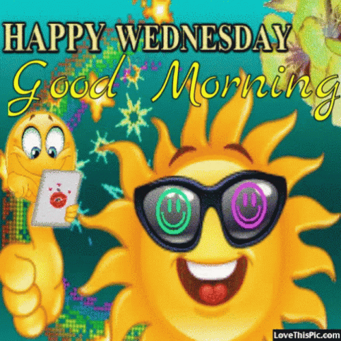 Happy Wednesday GIF. This 498 x 498 animated GIF is part of our guten morgen mittwoch collection. Related themes include good, happy, morning. Created by…